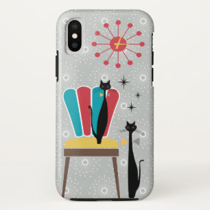 Atomic Era Mid Century Modern Koele Katten & Stoel Case-Mate iPhone Case