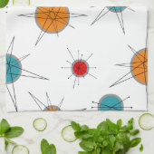 Atomic Era Planets Theedoek (Gevouwen)