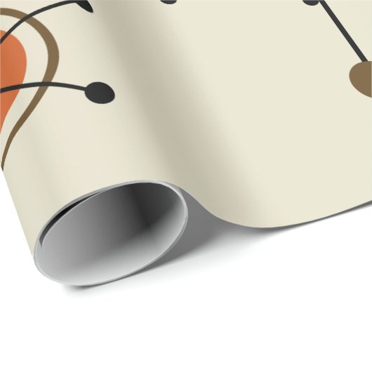 Atomic Era Satellites Cadeaupapier (Rol Hoek)