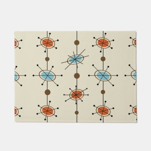 Atomic Era Satellites Deurmat (Voorkant)