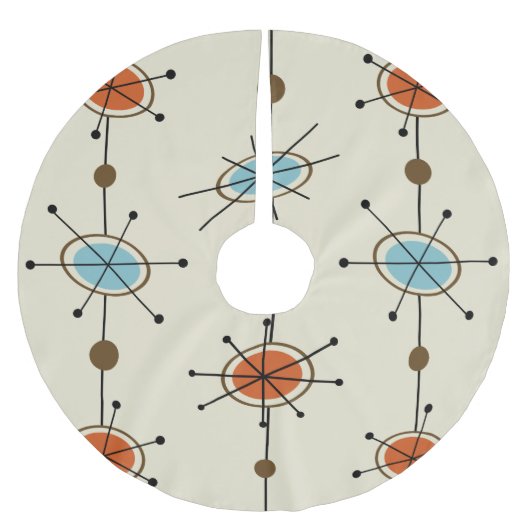 Atomic Era Satellites Kerstboom Rok (Voorkant)