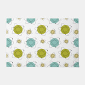 Atomic Era Science Midden-eeuw Modern Patroon Deurmat (Voorkant)