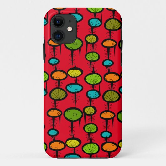 Atomic Era Space Age iPhone 5/5S hoesje #7 (Achterkant)