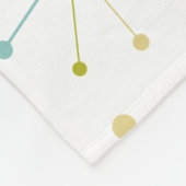 Atomic Era Starburst Patroon Midden-eeuw Modern Fleece Deken (Hoek)