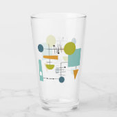 Atomic Flow Chart Geometric Shapes Mid Century Glas (Achterkant)