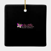 Atomic Futuristic Black Cat Moon Keramisch Ornament (Achterkant)