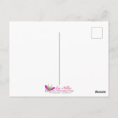 Atomic Futuristic Black Cat Moon met tekst Briefkaart (Achterkant)