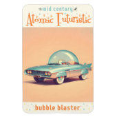 Atomic Futuristic Bubble Blaster Car Magneet (Verticaal)