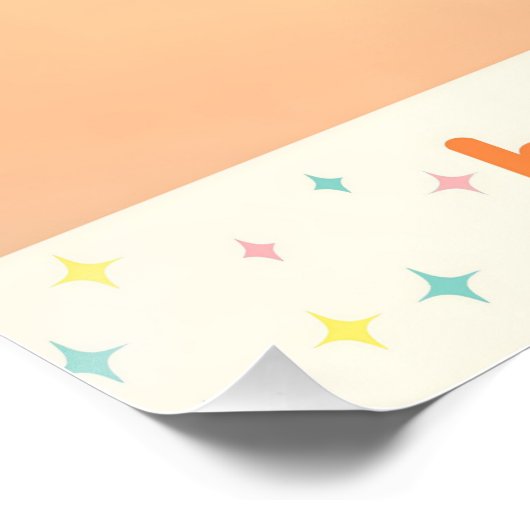 Atomic Futuristic Bubble Blaster Car Perfect Poster (Hoek)