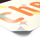 Atomic Futuristic Cherry Blossom Martini Foto Afdruk (Hoek)