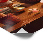 Atomic Futuristic Cherry Blossom Martini Perfect Poster (Hoek)