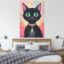 Atomic Futuristic Cosmic Black Cat Universe