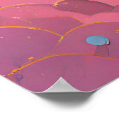 Atomic Futuristic Cosmic Black Cat Universe Poster (Hoek)