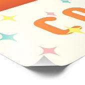 Atomic Futuristic Cosmic Storm Martini Foto Afdruk (Hoek)