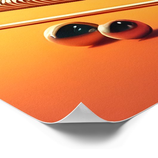 Atomic Futuristic Cosmic Storm Martini Poster (Hoek)