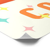 Atomic Futuristic Cosmic Storm Martini Poster (Hoek)