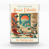 Atomic Futuristic Florida Space Age Familiekamer Fotoblokken (Voorkant)