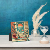 Atomic Futuristic Florida Space Age Familiekamer Fotoplaat (Insitu)