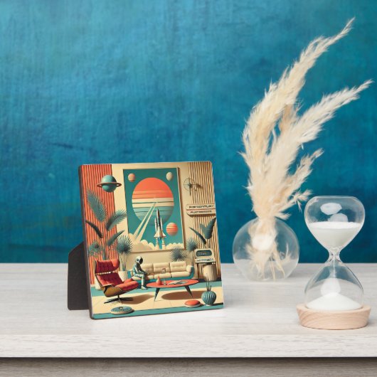 Atomic Futuristic Florida Space Age Familiekamer Fotoplaat (Insitu)