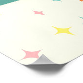 Atomic Futuristic Florida Space Age Familiekamer Poster (Hoek)