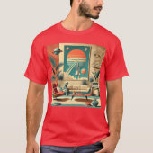 Atomic Futuristic Florida Space Age Familiekamer T-shirt (Voorkant)