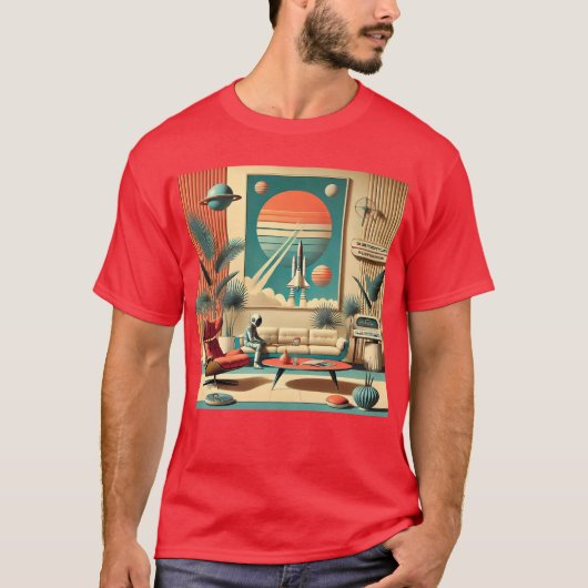 Atomic Futuristic Florida Space Age Familiekamer T-shirt (Voorkant)