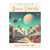 Atomic Futuristic New Florida Apartments Foto Afdruk (Voorkant)
