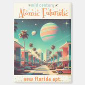 Atomic Futuristic New Florida Apartments Magneet (Voorkant)