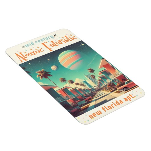 Atomic Futuristic New Florida Apartments Magneet (Rechterzijde)