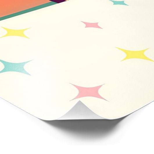 Atomic Futuristic New Florida Foto Afdruk (Hoek)