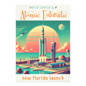 Atomic Futuristic New Florida Launch Site Foto Afdruk (Voorkant)