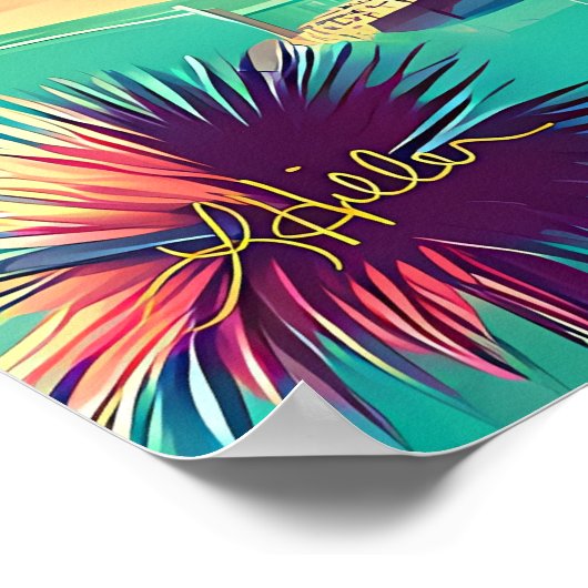 Atomic Futuristic New Florida Launch Site Poster (Hoek)