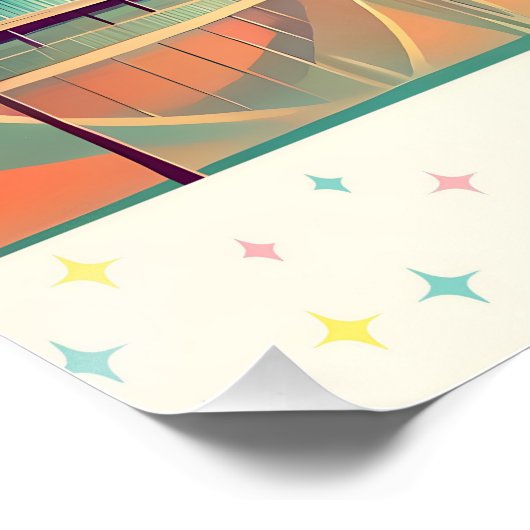 Atomic Futuristic New Florida Perfect Poster (Hoek)