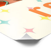 Atomic Futuristic Retro Florida Lounge Foto Afdruk (Hoek)