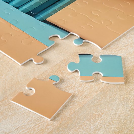 Atomic Futuristic Sky View Cruiser Car  Legpuzzel (Zijkant)