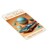 Atomic Futuristic Sky View Cruiser Car  Magneet (Rechterzijde)