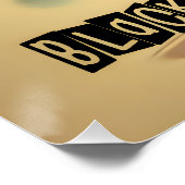 Atomic Futuristic Space Age Black Cat Martini Perfect Poster (Hoek)