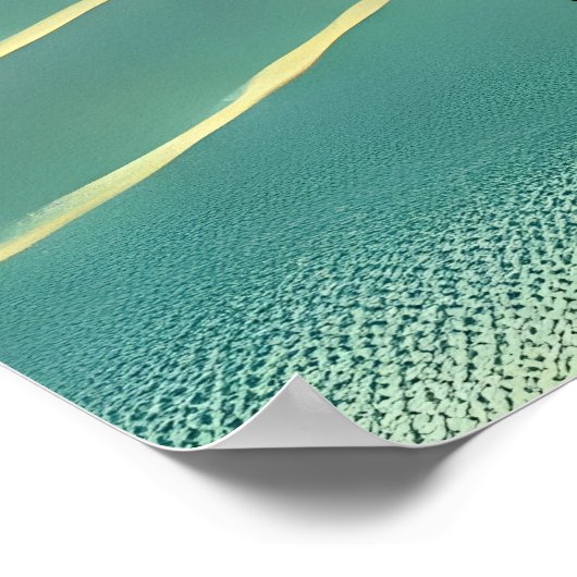 Atomic Futuristic Space Age Black Cat Martini Poster (Hoek)