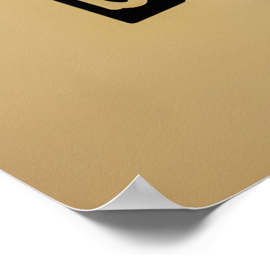 Atomic Futuristic Space Age Black Cat Martini Poster (Hoek)