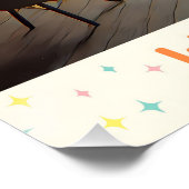 Atomic Futuristic Space Age Kids Playroom Perfect Poster (Hoek)