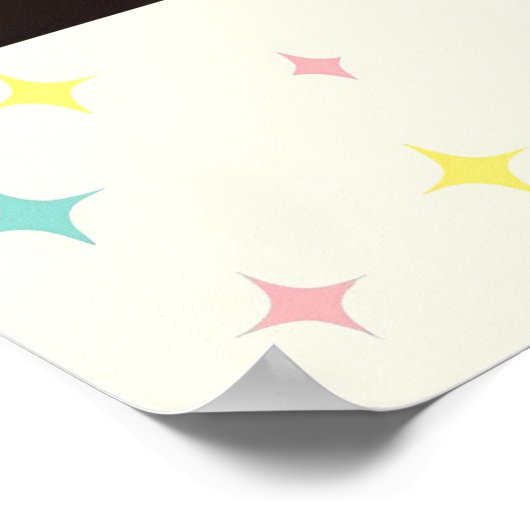 Atomic Futuristic Space Age Kids Playroom Poster (Hoek)