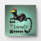 Atomic Futuristic The Leaping Cat Lounge Fotoplaat (Voorkant)