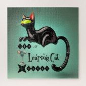 Atomic Futuristic The Leaping Cat Lounge Legpuzzel (Verticaal)