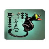 Atomic Futuristic The Leaping Cat Lounge Magneet (Horizontaal)