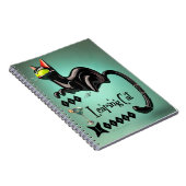 Atomic Futuristic The Leaping Cat Lounge Notitieboek (Rechterzijde)