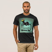 Atomic Futuristic The Leaping Cat Lounge T-shirt (Voorkant volledig)