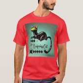 Atomic Futuristic The Leaping Cat Lounge T-shirt (Voorkant)