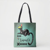 Atomic Futuristic The Leaping Cat Lounge Tote Bag (Voorkant)