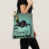 Atomic Futuristic The Leaping Cat Lounge Tote Bag (Dichtbij)