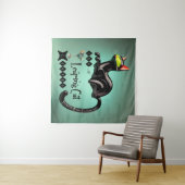 Atomic Futuristic The Leaping Cat Lounge Wandkleed (In Situ (horizontaal))